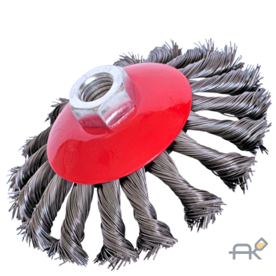 Кордщетка коническая жесткая крученая. M14. 115мм (РОШМА)